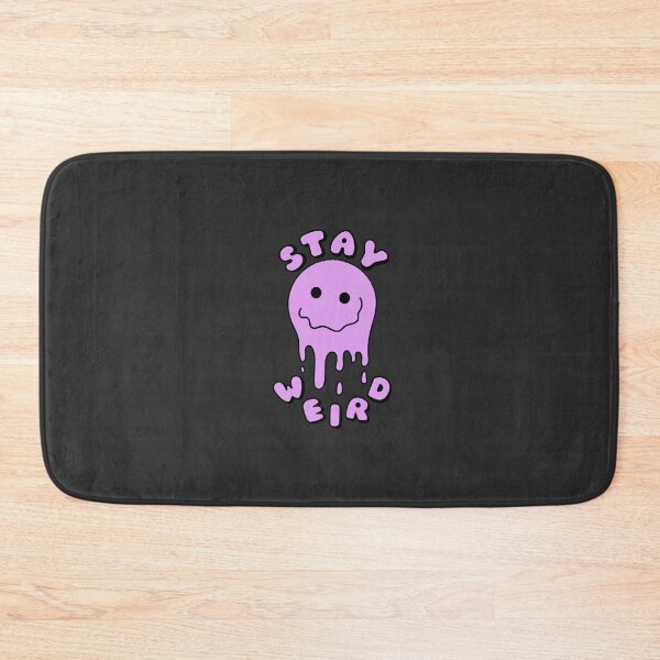 Item preview, STAY WEIRD Drippy Psychedelic Smiley Face Purple designed and sold by everything4eva.