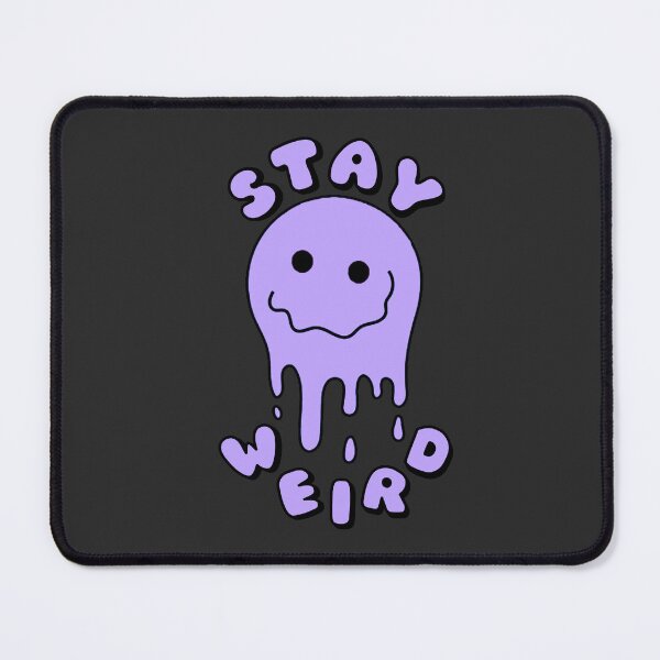 Item preview, STAY WEIRD Drippy Psychedelic Smiley Face Purple designed and sold by everything4eva.