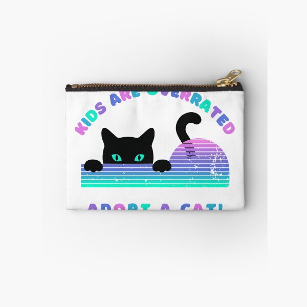 Item preview, kids are overrated adopt a cat | funny design cat | cute cat lovers | funny kitten design | cute kitten designed and sold by Saffire6.