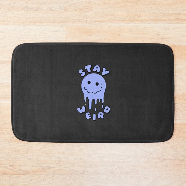 Item preview, STAY WEIRD Drippy Psychedelic Smiley Face Blue designed and sold by everything4eva.