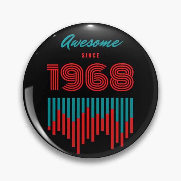Item preview, Awesome since 1968 , 54th birthday graphic design designed and sold by Tshepomuza.