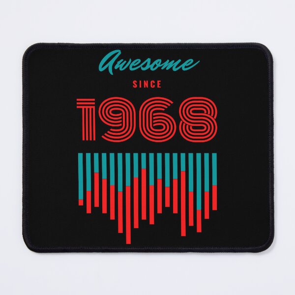 Item preview, Awesome since 1968 , 54th birthday graphic design designed and sold by Tshepomuza.