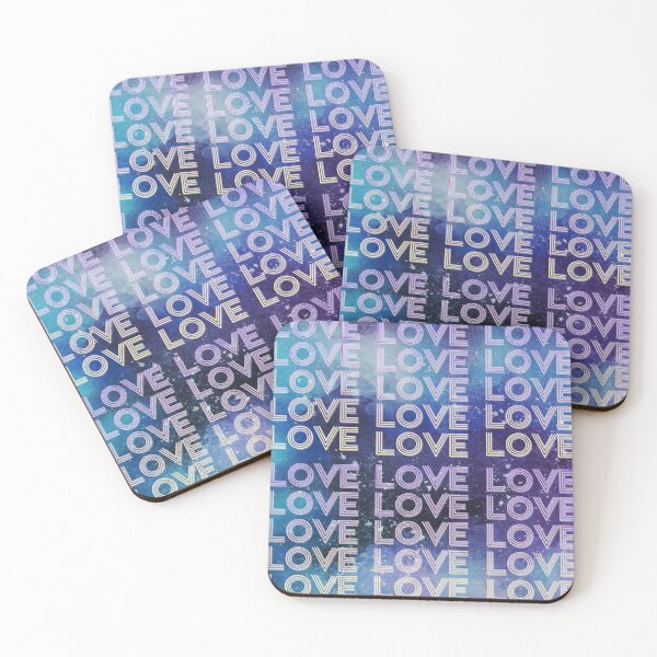 Item preview, love,repeatedly Lettering,purple,various colored painting,blue designed and sold by zzzozzo.