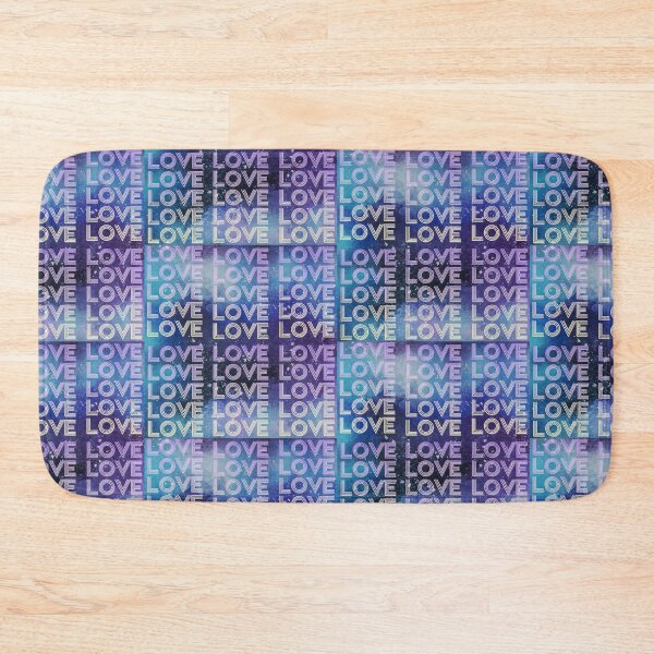 Item preview, love,repeatedly Lettering,purple,various colored painting,blue designed and sold by zzzozzo.