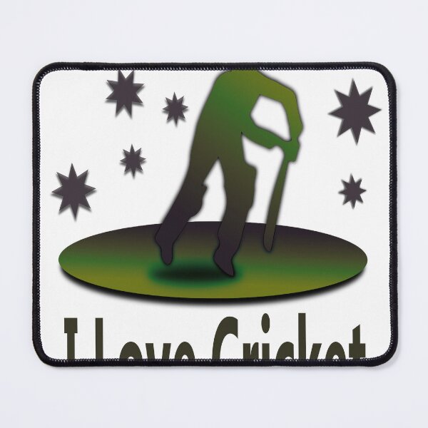 Item preview, '' I Love Cricket '' gift for cricket lovers designed and sold by Soudesign99.