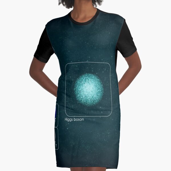 Higgs boson, elementary particle, Standard Model, particle physics, quantum excitation, Higgs field #Higgsboson #elementaryparticle #StandardModel #particlephysics #quantumexcitation #Higgsfield Graphic T-Shirt Dress