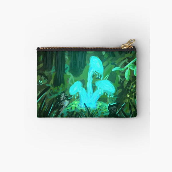 Item preview, Luminescent mushrooms in the dark forest designed and sold by Infer-X.