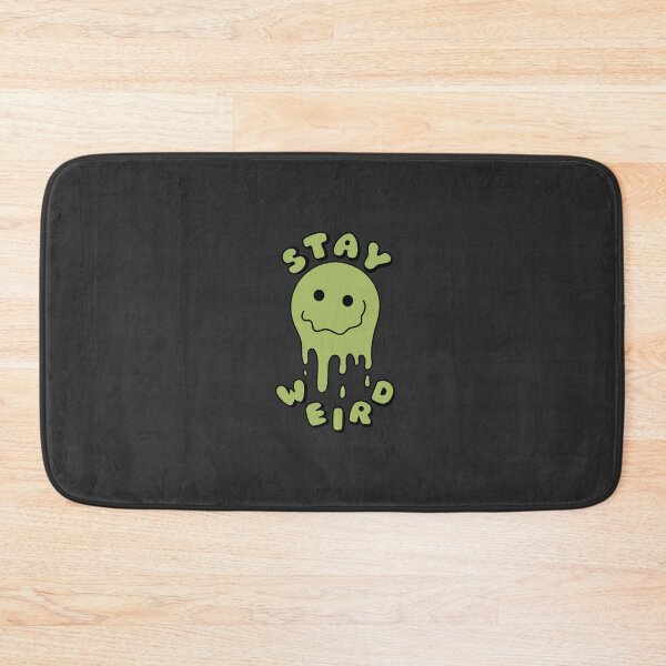 Item preview, STAY WEIRD Drippy Psychedelic Smiley Face Green designed and sold by everything4eva.