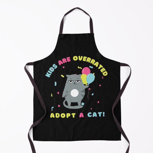 Item preview, kids are overrated adopt a cat | funny design cat | cute cat lovers | funny kitten design | cute kitten designed and sold by Saffire6.