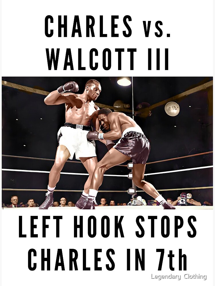 "Ezzard Charles vs Jersey Joe Walcott Left Hook Boxing Legend