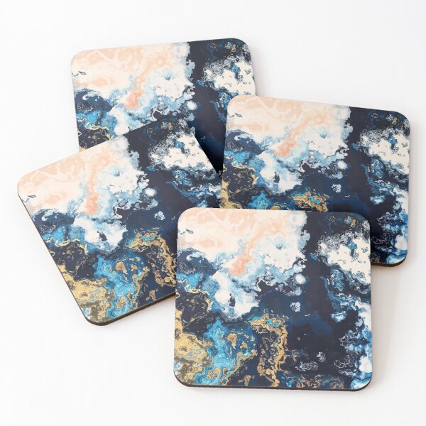Item preview, Fluid Art Blue Gold designed and sold by Maioriz.
