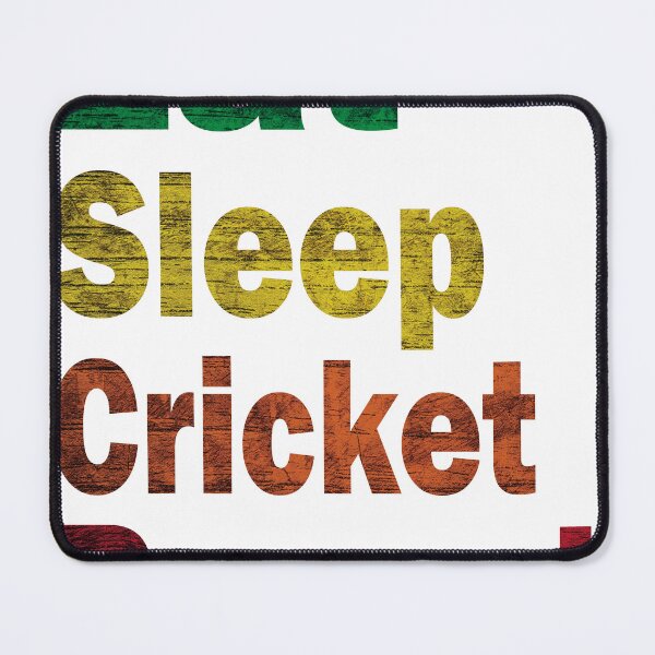 Item preview, '' Eat Sleep Cricket Repeat '' gift for cricket lovers designed and sold by Soudesign99.