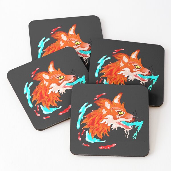 Item preview, Abstract fox in vivid colors designed and sold by Mariia Berezhna.