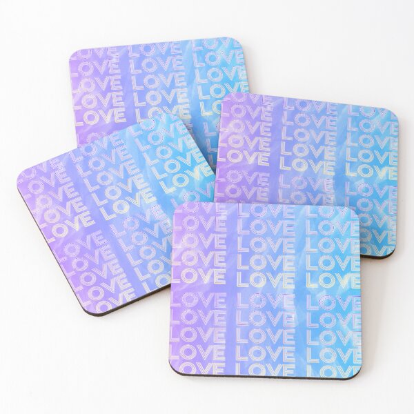 Item preview, love,repeatedly Lettering,purple,various colored painting,blue designed and sold by zzzozzo.