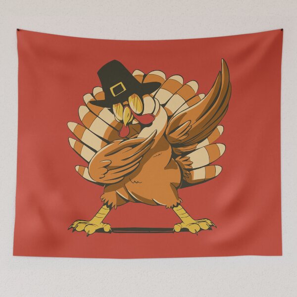 Item preview, Thanksgiving Turkey Dabbing Design designed and sold by Palteeshop.