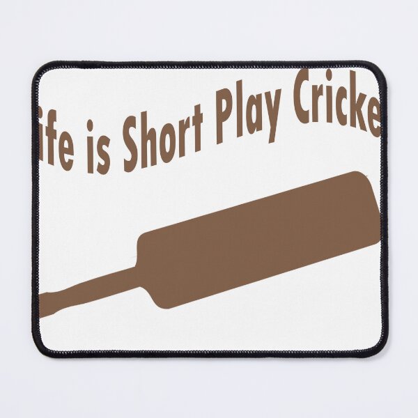 Item preview, '' Life is Short Play Cricket '' gift for cricket lovers designed and sold by Soudesign99.