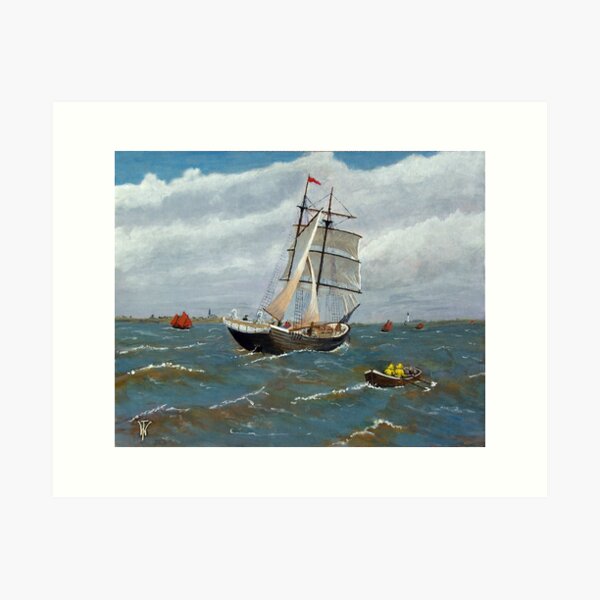 Item preview, Schooner in the Herring Fleet. designed and sold by WILT.