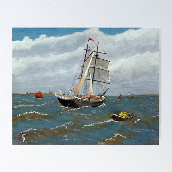Item preview, Schooner in the Herring Fleet. designed and sold by WILT.