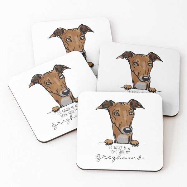 Item preview, I’d rather be at home with my Greyhound designed and sold by Little Fuzz Shop.