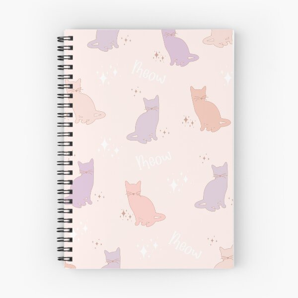 Item preview, Gato retro dibujado a mano con gatitos en colores pastel designed and sold by Rochelle Rae Design.