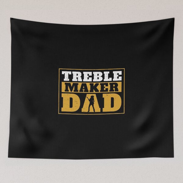 Item preview, Treble Maker Funny Bass Playing For A Guitarist Bassist Dad designed and sold by StrongShirts.