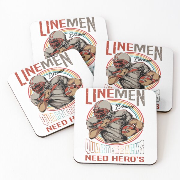 Item preview, Lineman Because Quarterbacks Need Heroes - Football Lineman designed and sold by Luvjesus2.