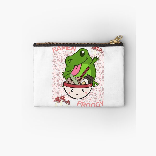 Item preview, Cute Cartoon Kawaii Frog eating Ramen Bowl | adorable Ramen noodles animals | Japanese Kawaii aesthetic | Kawaii Ramen Frog | Froggy Ramen | Chibi kawaii frog and mushrooms designed and sold by Saffire6.