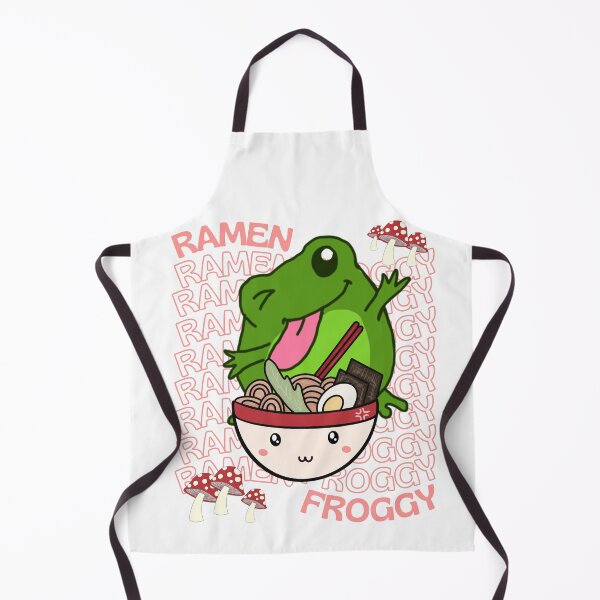 Item preview, Cute Cartoon Kawaii Frog eating Ramen Bowl | adorable Ramen noodles animals | Japanese Kawaii aesthetic | Kawaii Ramen Frog | Froggy Ramen | Chibi kawaii frog and mushrooms designed and sold by Saffire6.