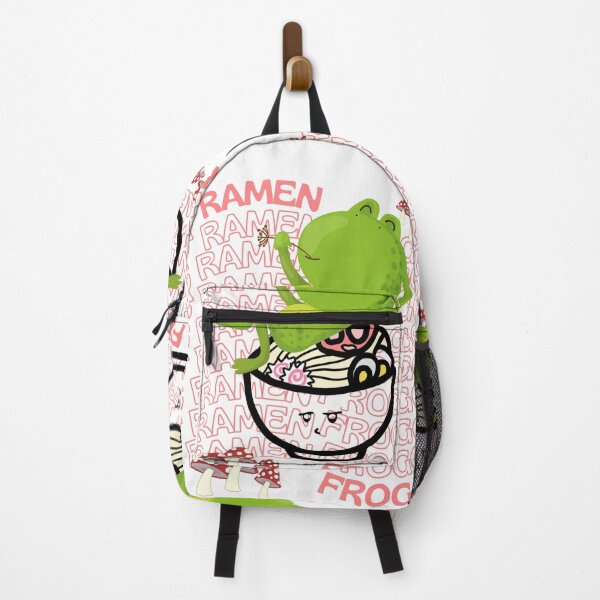 Item preview, Cute Cartoon Kawaii Frog eating Ramen Bowl | adorable Ramen noodles animals | Japanese Kawaii aesthetic | Kawaii Ramen Frog | Froggy Ramen | Chibi kawaii frog and mushrooms designed and sold by Saffire6.