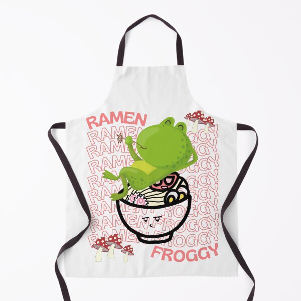 Item preview, Cute Cartoon Kawaii Frog eating Ramen Bowl | adorable Ramen noodles animals | Japanese Kawaii aesthetic | Kawaii Ramen Frog | Froggy Ramen | Chibi kawaii frog and mushrooms designed and sold by Saffire6.
