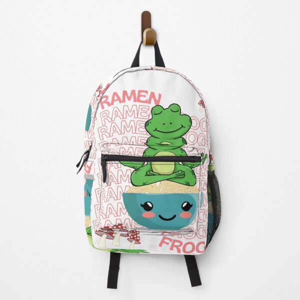 Item preview, Cute Cartoon Kawaii Frog eating Ramen Bowl | adorable Ramen noodles animals | Japanese Kawaii aesthetic | Kawaii Ramen Frog | Froggy Ramen | Chibi kawaii frog and mushrooms designed and sold by Saffire6.
