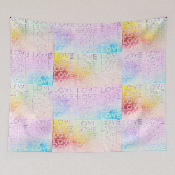 Item preview, love,repeatedly Lettering,purple,various colored painting designed and sold by zzzozzo.