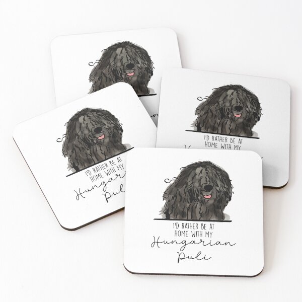Item preview, I’d rather be at home with my Hungarian Puli designed and sold by Little Fuzz Shop.