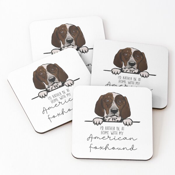 Item preview, I’d rather be at home with my American Foxhound designed and sold by Little Fuzz Shop.