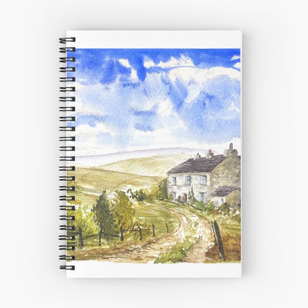 Item preview, White House on Haworth Moor - Yorkshire - Original Watercolour Artwork designed and sold by OnHeathAndMoor.