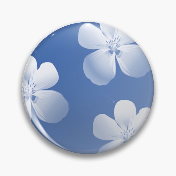 Item preview, Aesthetically pleasing night blue gradient with white flower pattern designed and sold by justsannex.