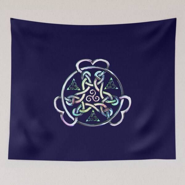 Item preview, Celtic Knotwork Heart Pattern Triquetra designed and sold by kernowerno.