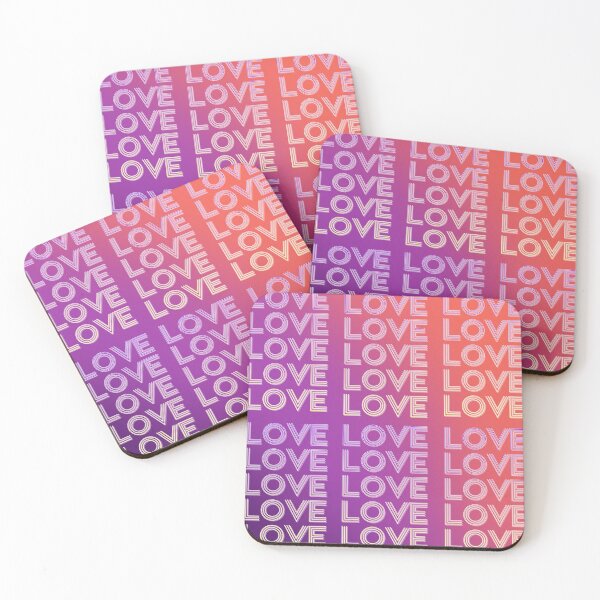 Item preview, love,repeatedly Lettering,purple,various colored painting designed and sold by zzzozzo.