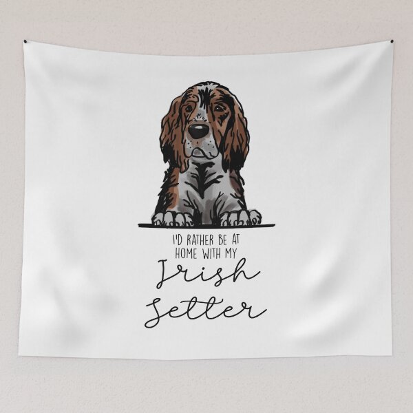 Artikelvorschau, Ich wäre lieber zu Hause bei meinem Irish Setter entworfen und verkauft von Little Fuzz Shop.