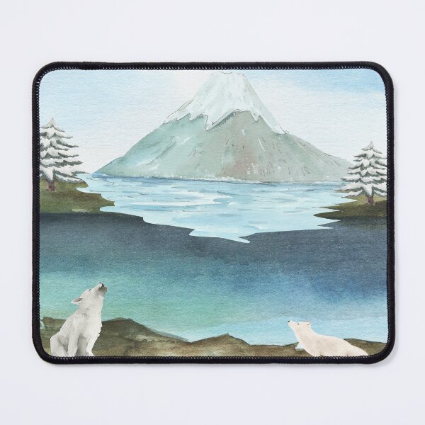Item preview, Winter Snow Mountain Lone Wolf Nature designed and sold by Sagittarius-Lin.