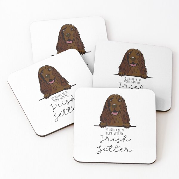 Artikelvorschau, Ich wäre lieber zu Hause bei meinem Irish Setter entworfen und verkauft von Little Fuzz Shop.