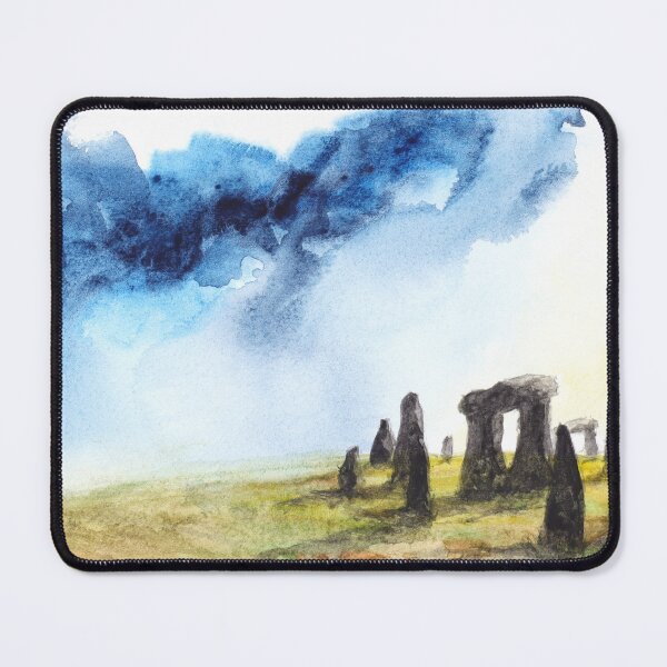 Item preview, Storm Over Stonehenge - Original Watercolour Artwork designed and sold by OnHeathAndMoor.