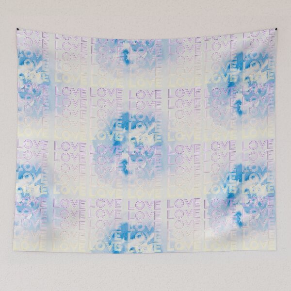 Item preview, love,repeatedly Lettering,purple,various colored painting designed and sold by zzzozzo.