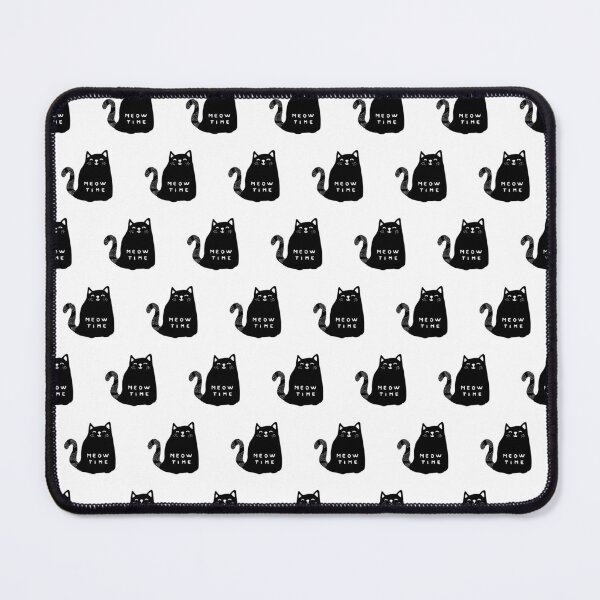 Item preview, Meow time black cat pattern designed and sold by bigmoments.