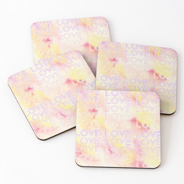 Item preview, love,repeatedly Lettering,purple,various colored painting designed and sold by zzzozzo.