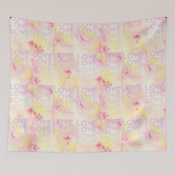 Item preview, love,repeatedly Lettering,purple,various colored painting designed and sold by zzzozzo.