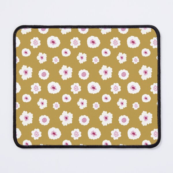 Item preview, White and pink flowers in yellow designed and sold by bigmoments.