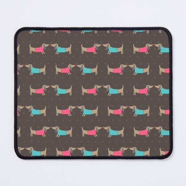Item preview, Cute dog lovers in brown background with dots designed and sold by bigmoments.