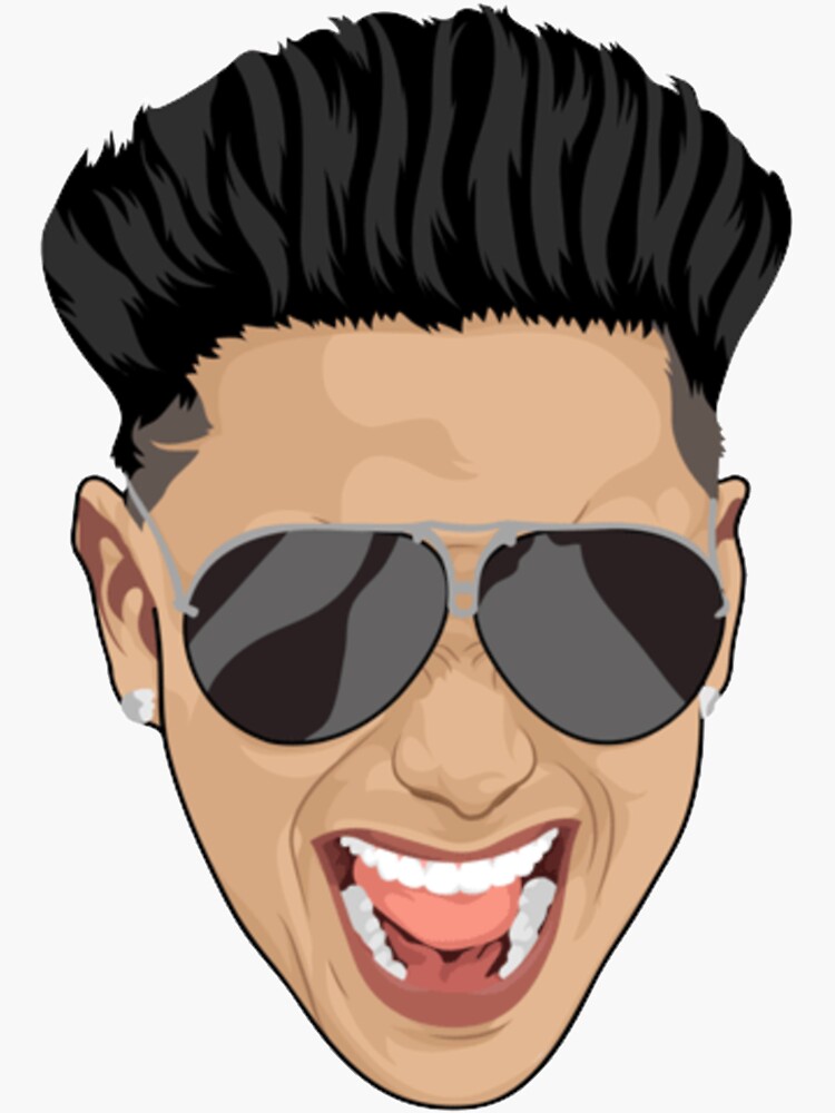 Thumbnail 3 von 3, Sticker, DJ Pauly D Jersey Shore Gesicht designt und verkauft von Creadytar.
