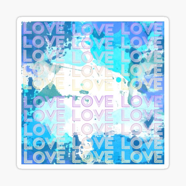 Item preview, love,repeatedly Lettering,purple,various colored painting designed and sold by zzzozzo.